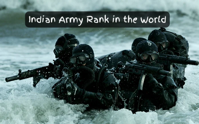 What is the Indian Army Rank in the World