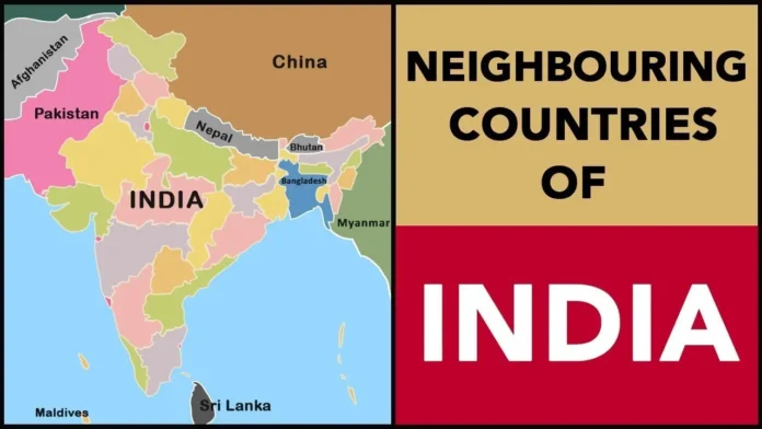 Neighbouring Countries of India, Map, Flag, Capital 