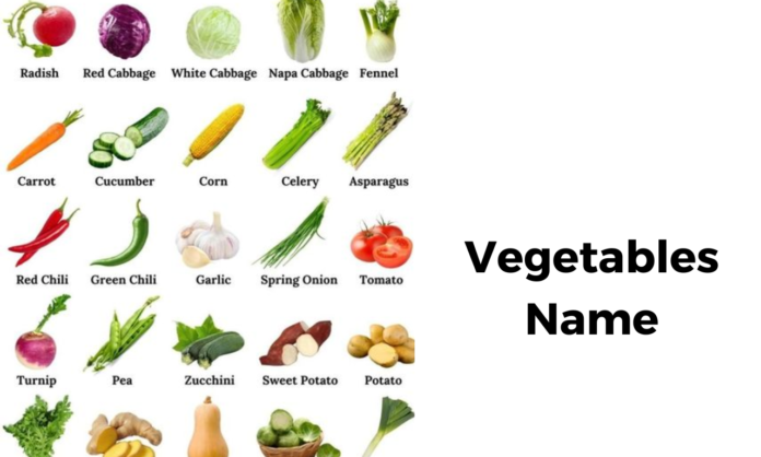 Vegetables Names in English