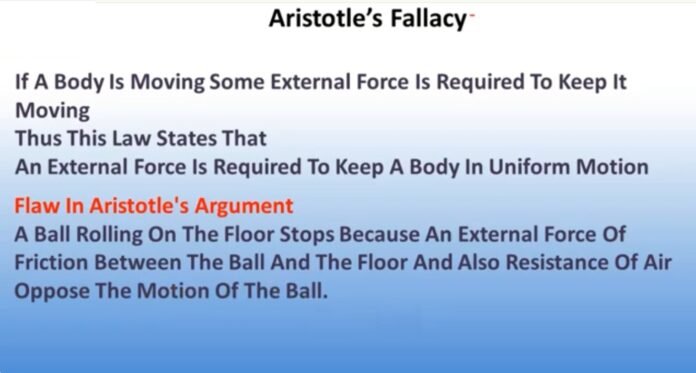 Aristotle Fallacy
