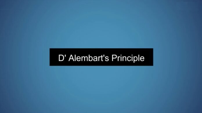 D'alembert's Principle